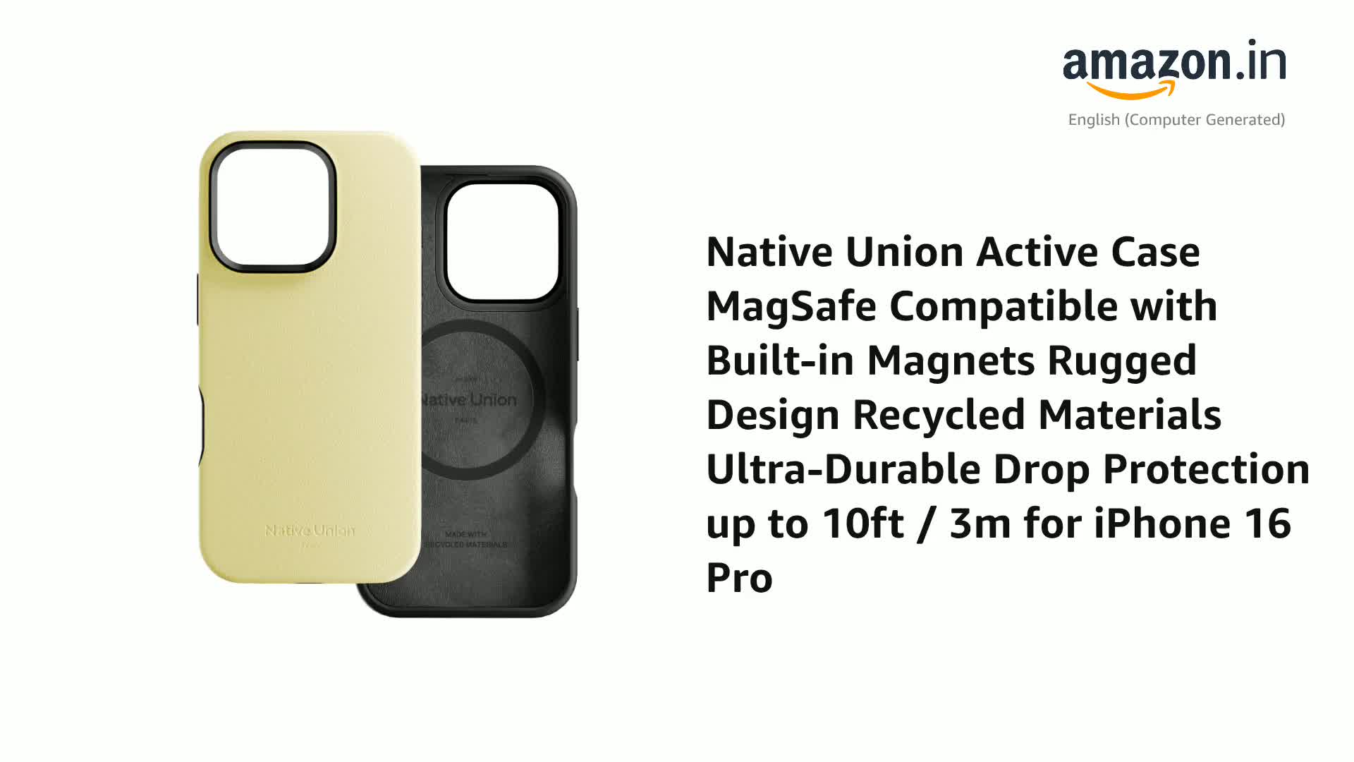 Native Union Leather Active Rugged Case Â– Magsafe Compatible With